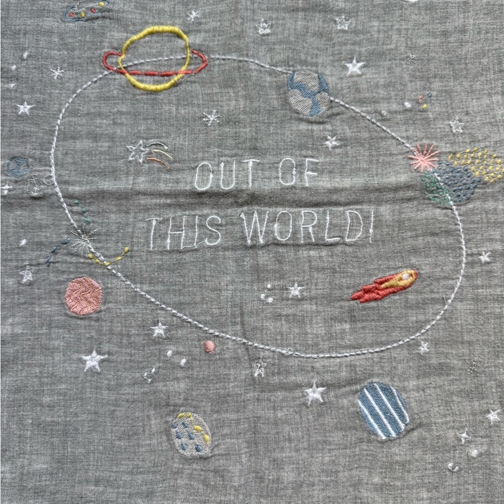 Pottery Barn Kids Muslin World Space Throw